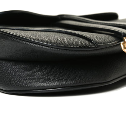 Christian Dior Grained Calfskin Mini Saddle Bag Black 9 of 15
