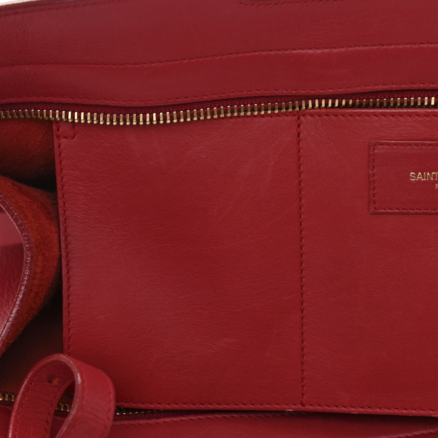 Smooth Calfskin Medium Y Ligne Cabas Red