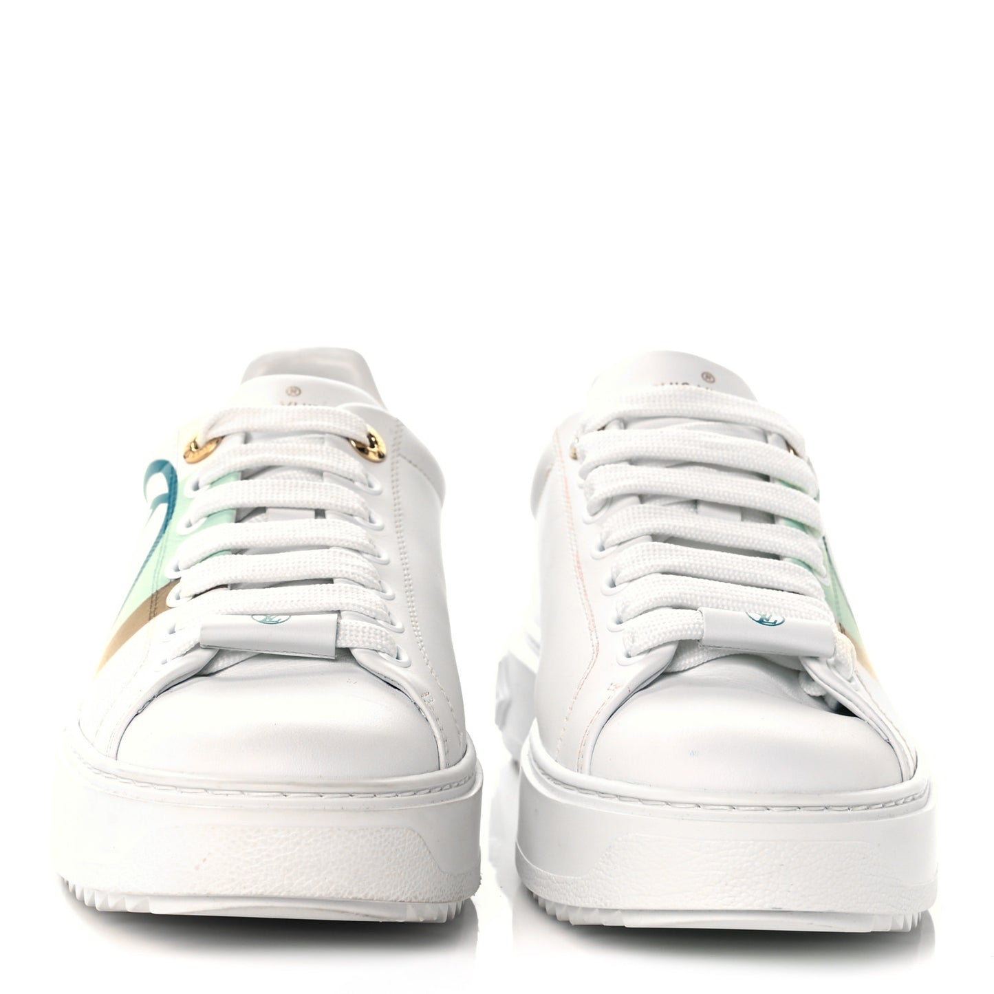 Monogram Time Out Sneakers 37.5 White Vert