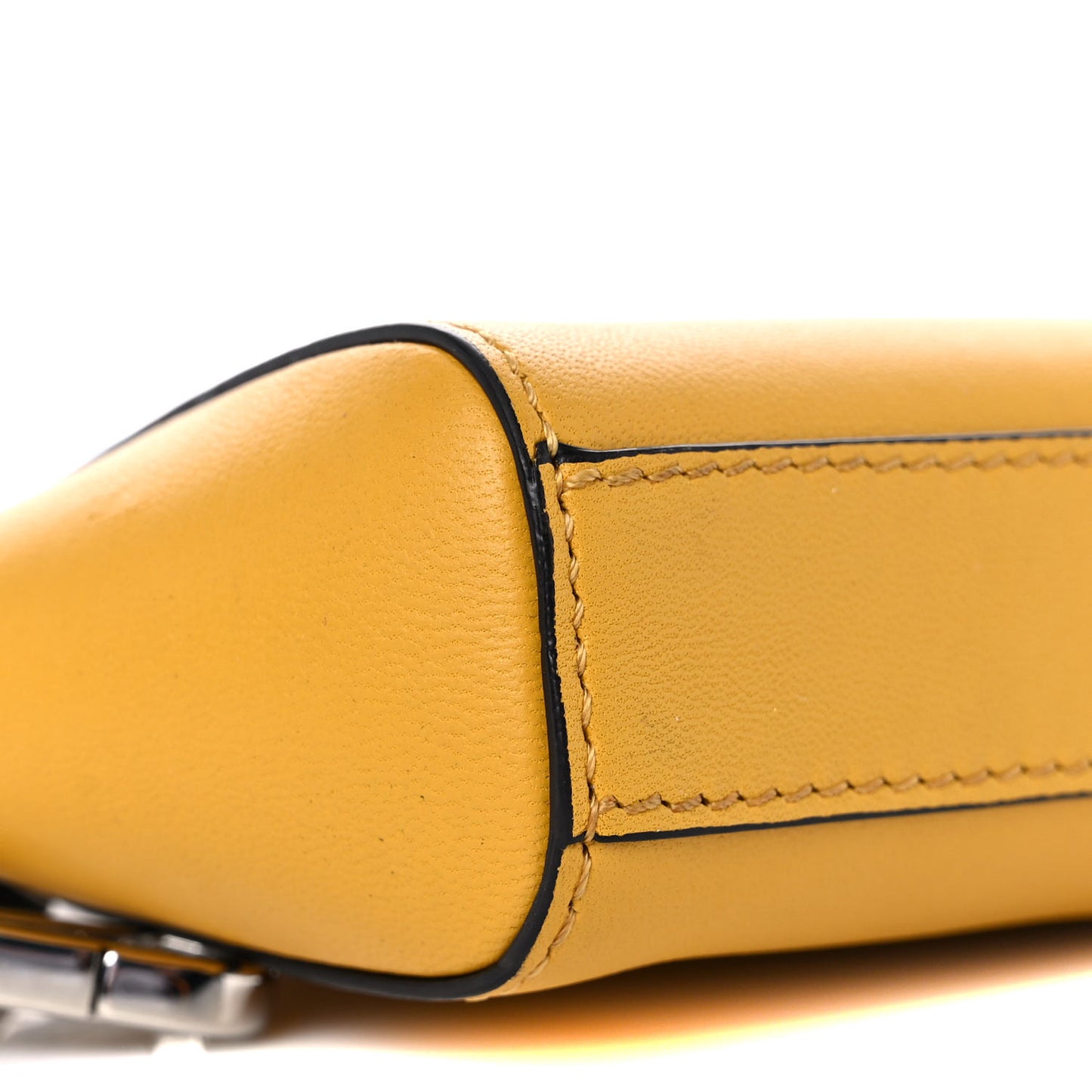 Lambskin Baby Antigona Dark Yellow