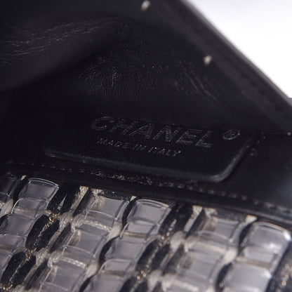 Chanel Lambskin PVC Thread Woven Small Boy Flap Black 5 of 8
