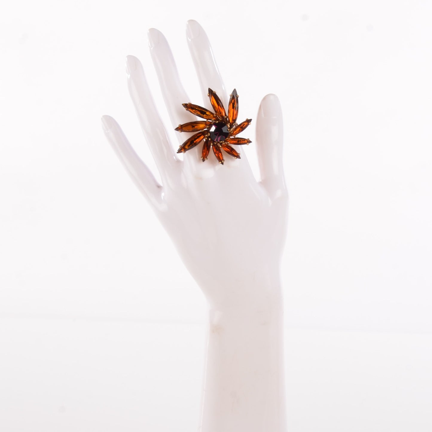Swarovski Crystal Ring Gold 6.5