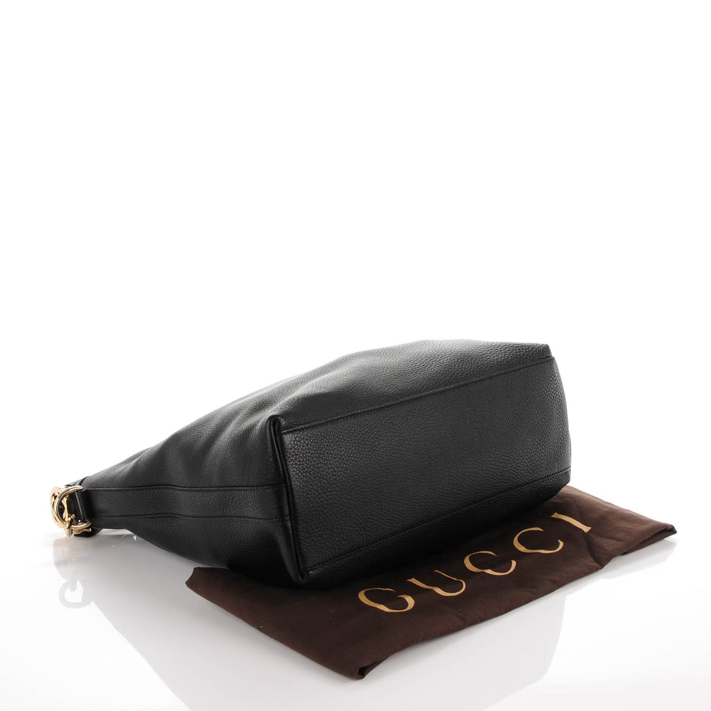 Pebbled Calfskin Small Miss GG Hobo Black