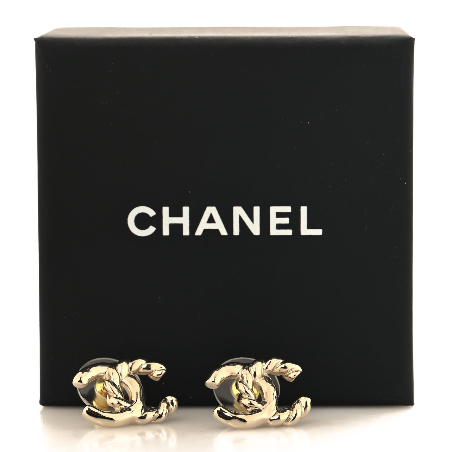 Twisted CC Earrings Gold