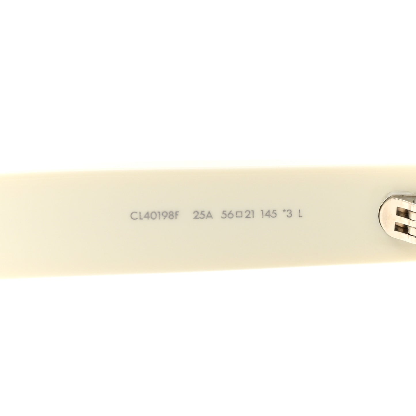 Acetate Sunglasses CL40198F White