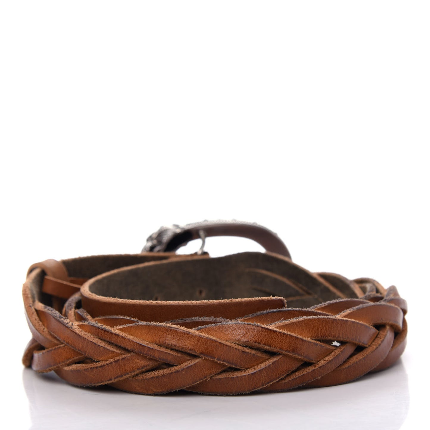 Calfskin Braided Dionysus Belt 100 40 Cuir