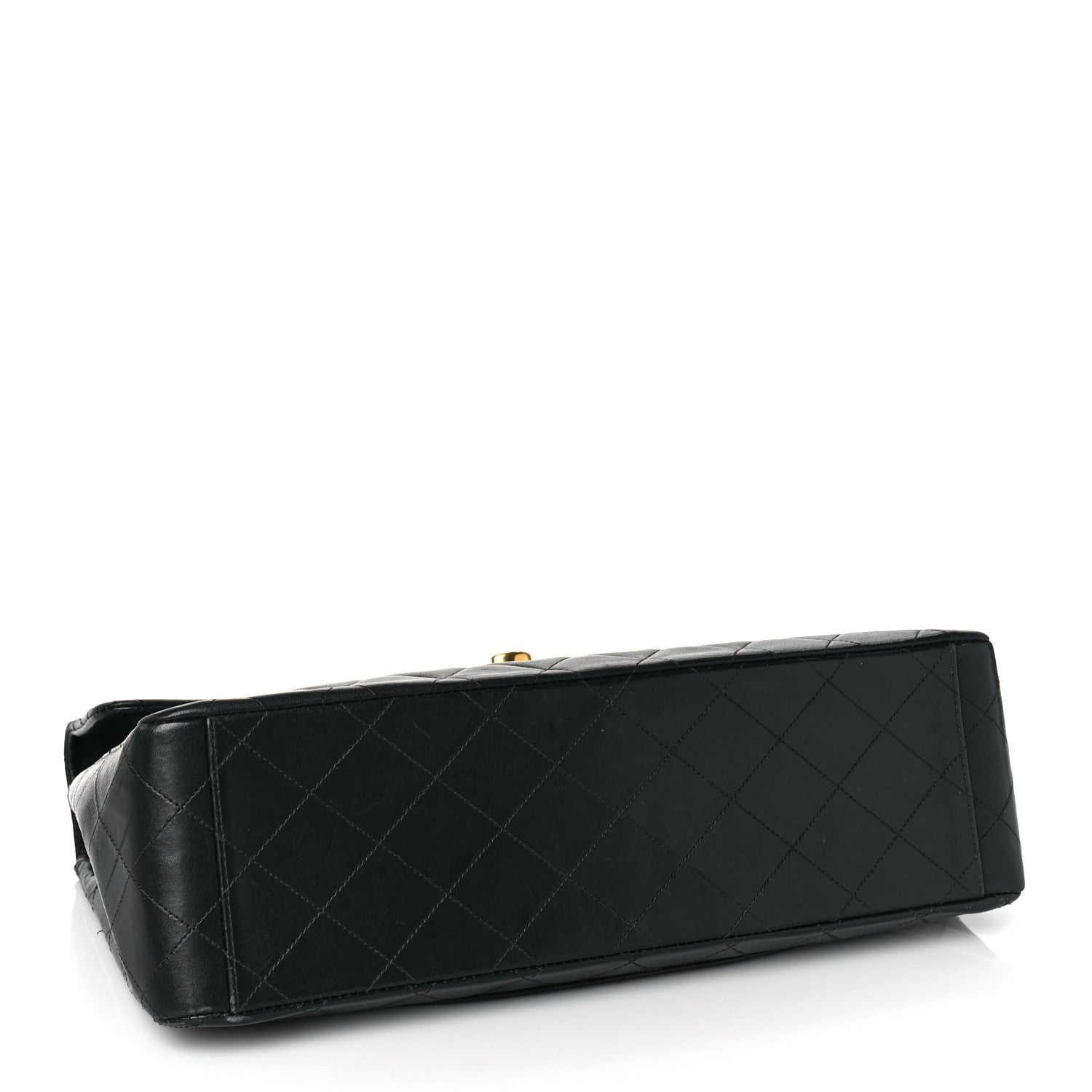 Chanel Lambskin Quilted XL Jumbo Single Flap Black 4 of 11