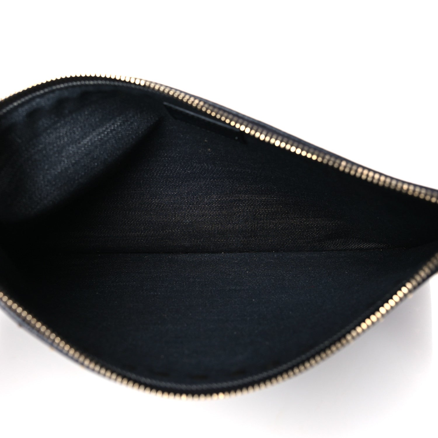 Valentino Garavani Denim Large Rockstud Zip Pouch Navy 5 of 6