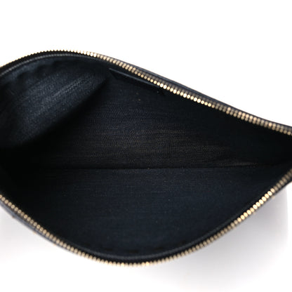Valentino Garavani Denim Large Rockstud Zip Pouch Navy 5 of 6