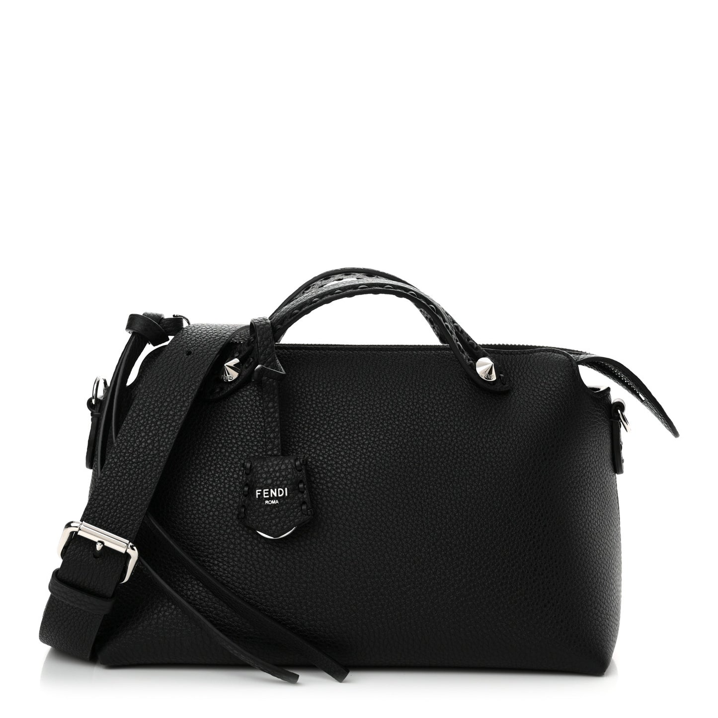 Cuoio Romano Selleria Medium By The Way Boston Bag Black