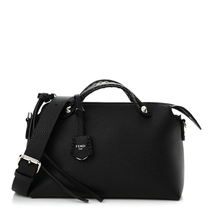 Fendi Cuoio Romano Selleria Medium By The Way Boston Bag Black 1 of 12