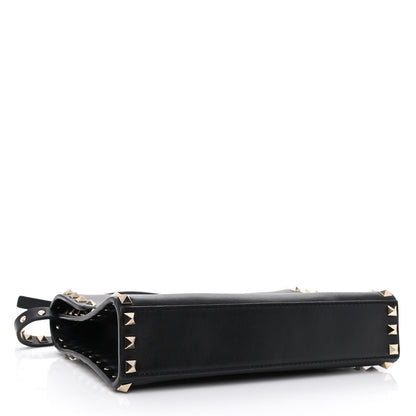 Valentino Garavani Vitello Medium Rockstud Flip Lock Crossbody Bag Black 4 of 9