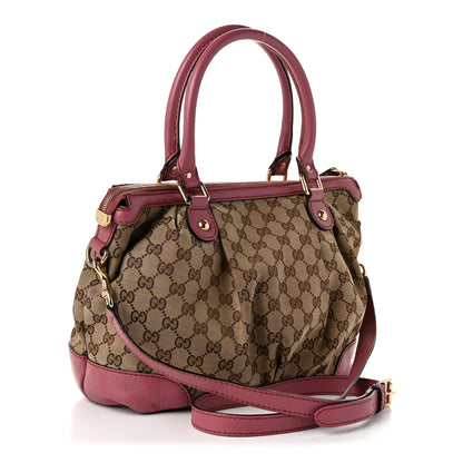 Gucci Monogram Medium Sukey Top Handle Peonia Flower 3 of 10