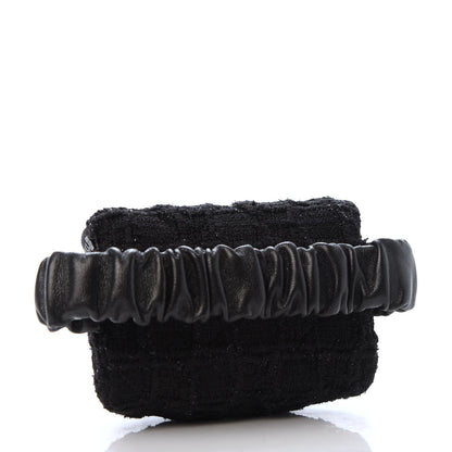 Chanel Tweed Lambskin Quilted Arm Coin Purse Black 3 of 8