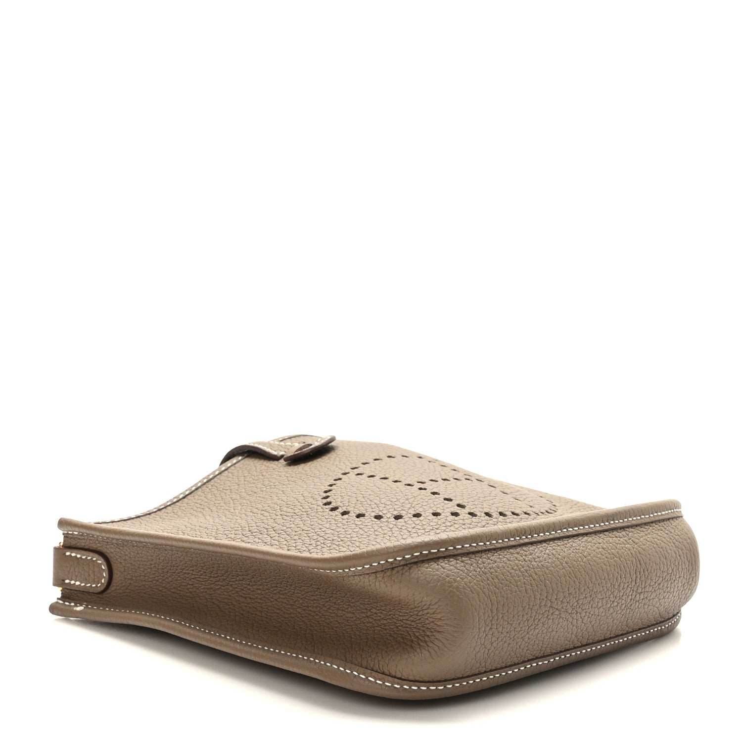 Hermes Taurillon Clemence Amazone Evelyne TPM Etoupe Bleu Indigo 4 of 10