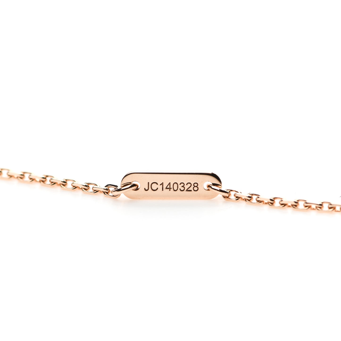 18K Rose Gold Carnelian Sweet Alhambra Pendant Necklace