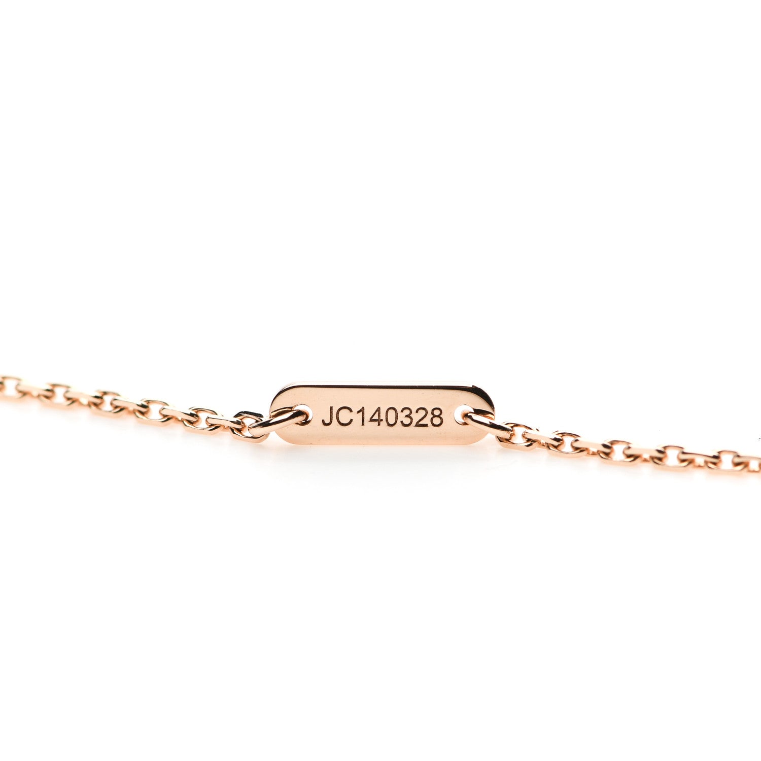 Van Cleef & Arpels 18K Rose Gold Carnelian Sweet Alhambra Pendant Necklace 4 of 6