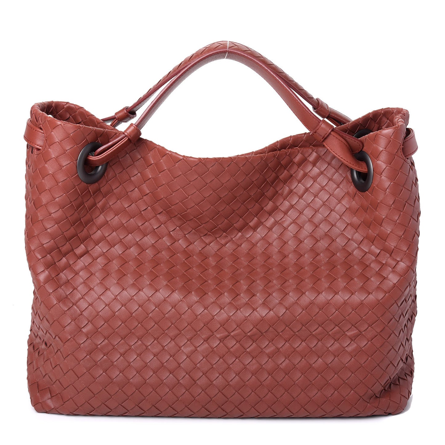 Nappa Intrecciato Medium Garda Bag Brique