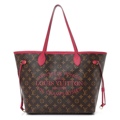 Louis Vuitton Monogram Articles de Voyage Ikat Neverfull MM Rose Indien 1 of 23