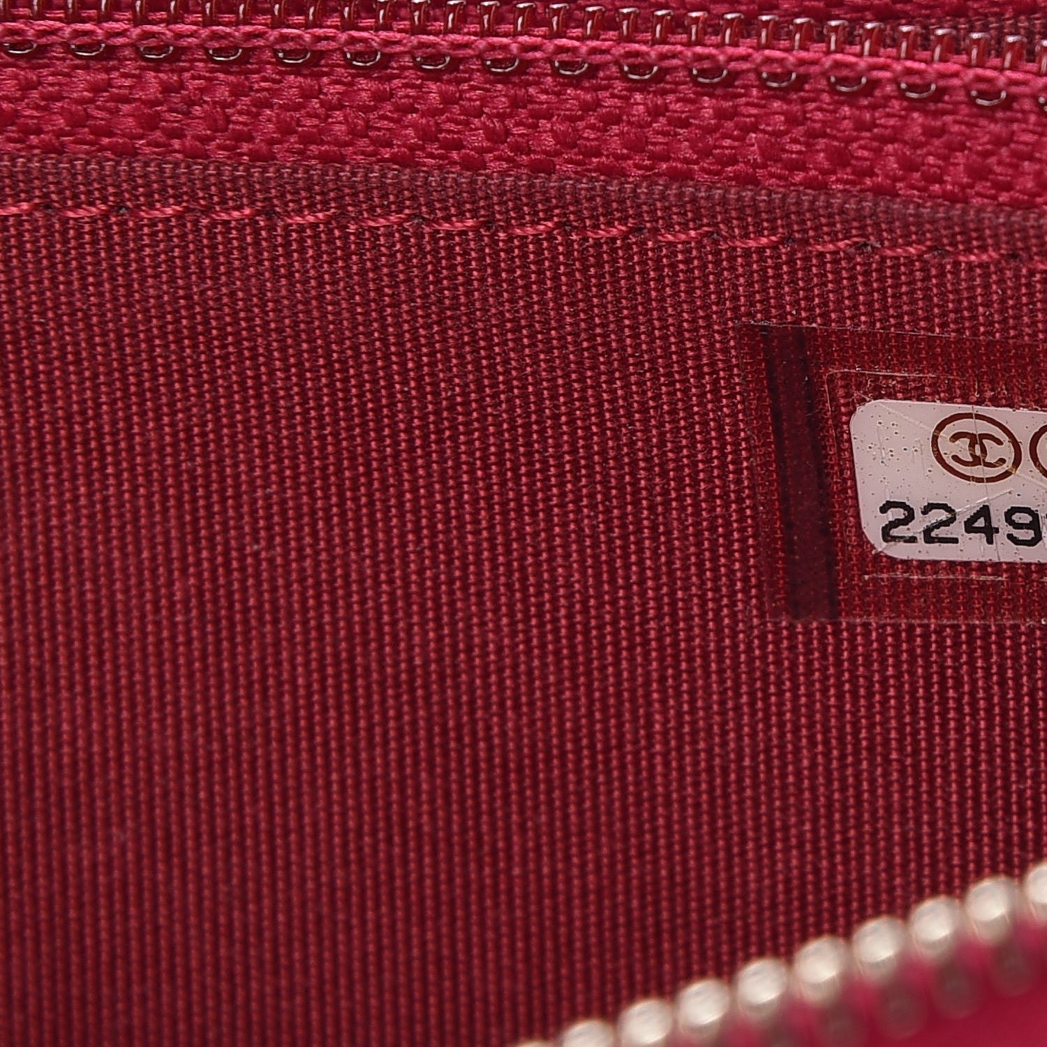 Chanel Lambskin Quilted Small Trendy CC Zip Around Wallet Dark Pink 7 of 10