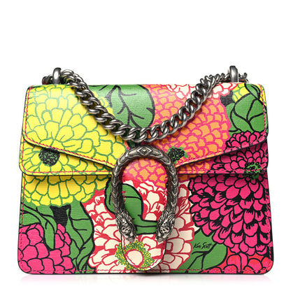 Gucci X KEN SCOTT Textured Calfskin Pomponica Print Dionysus Shoulder Bag Multicolor 1 of 9