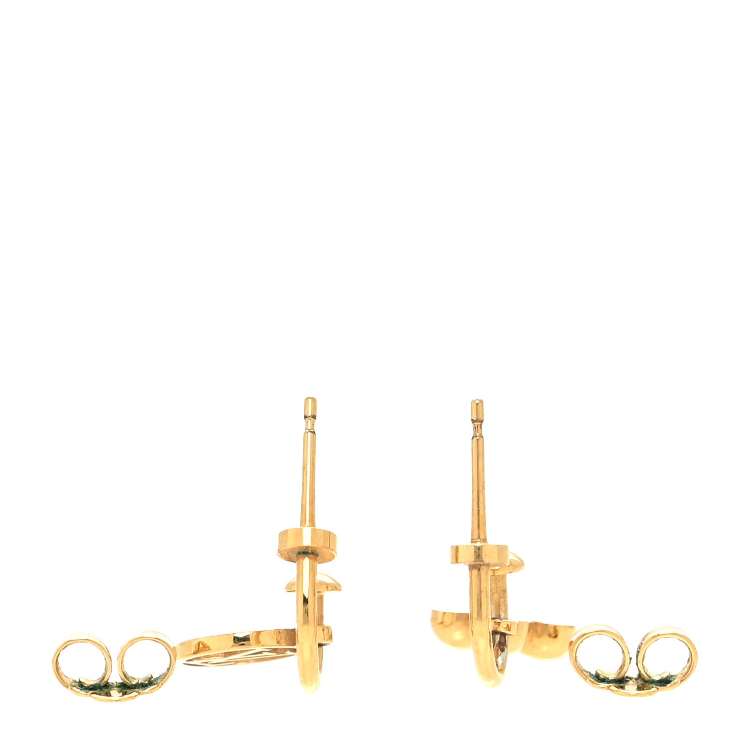 Louis Vuitton Brass Blooming Earrings Gold 3 of 4