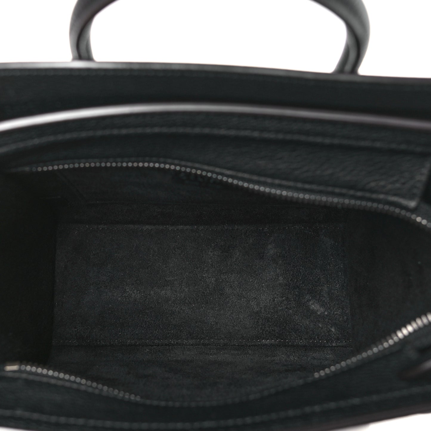 Drummed Calfskin Nano Luggage Black