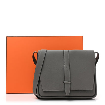 Hermes Togo Steve Light Messenger Gris Meyer 10 of 10