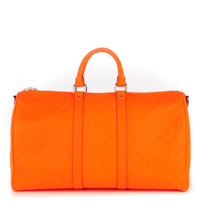 Louis Vuitton Damier Infini Keepall Bandouliere 45 Orange 1 of 10