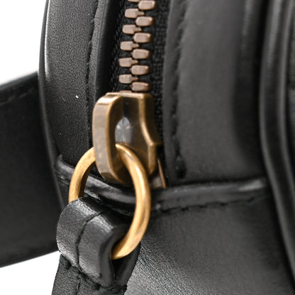 Gucci Calfskin Matelasse GG Marmont Belt Bag 85 34 Black 12 of 14