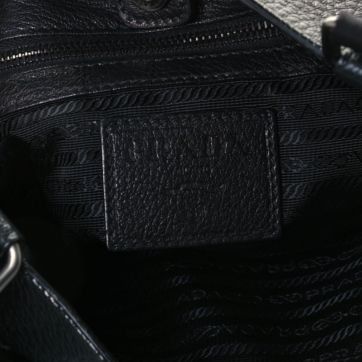 Prada Vitello Daino Crossbody Bag Black 5 of 10