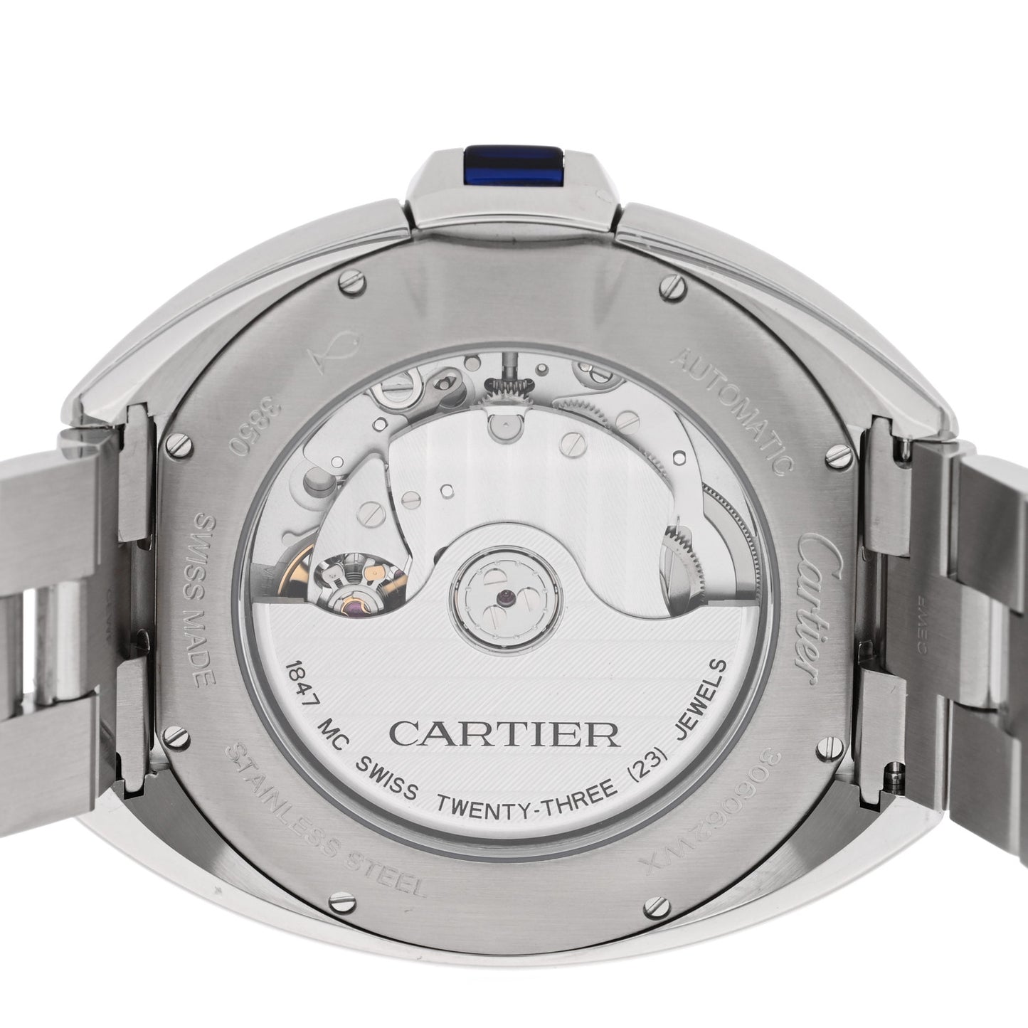 Stainless Steel 40mm Cle De Cartier Automatic Watch