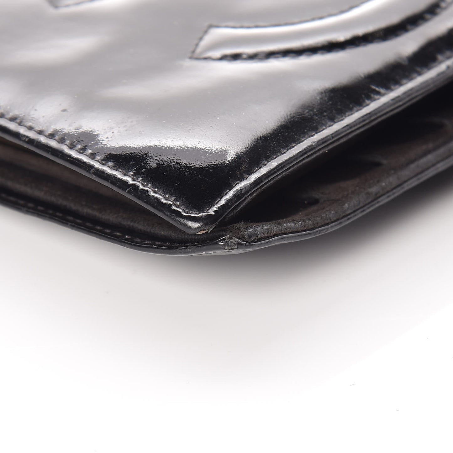 Patent Timeless CC French Wallet Black