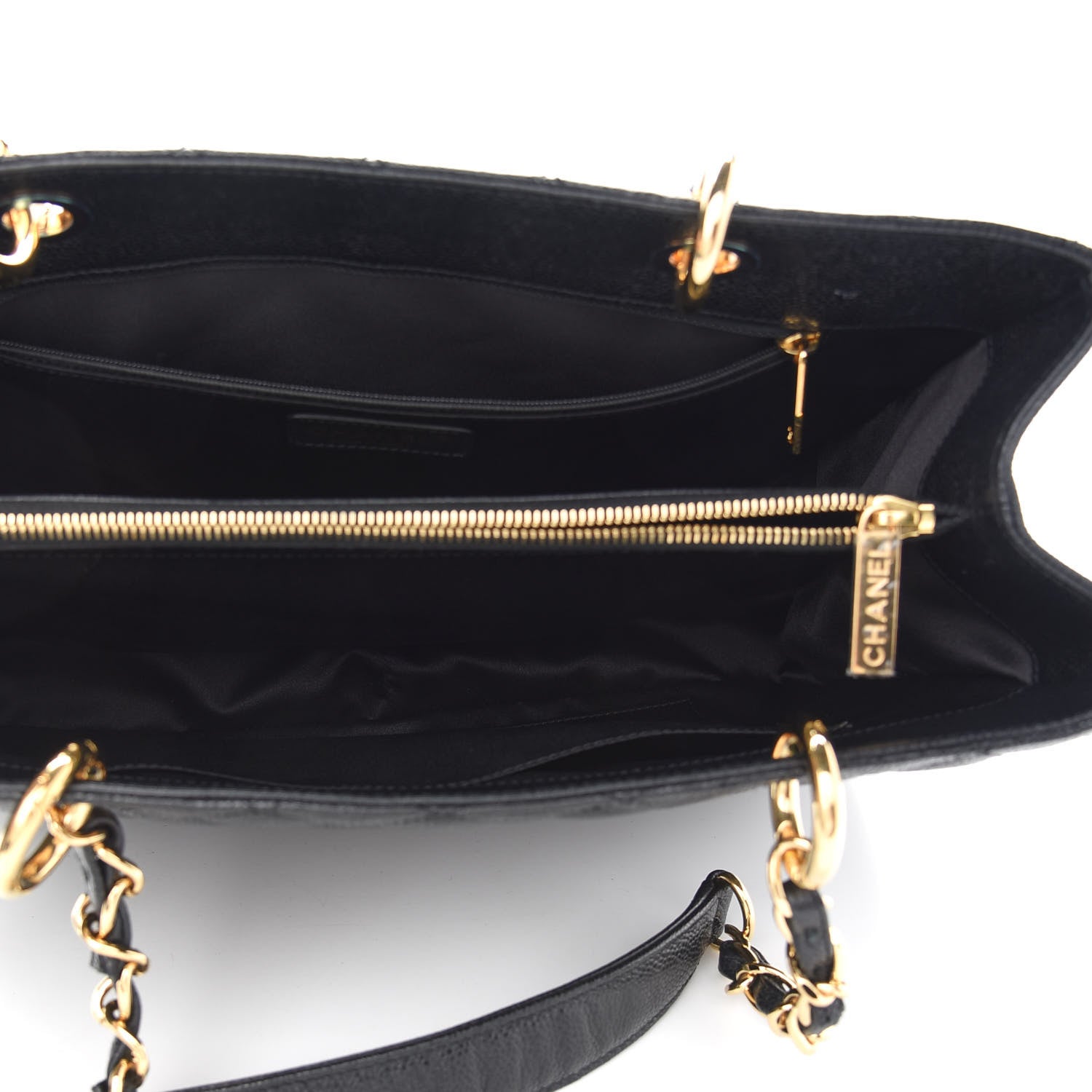 Chanel Caviar Quilted Grand Shopping Tote GST Black 4 of 8