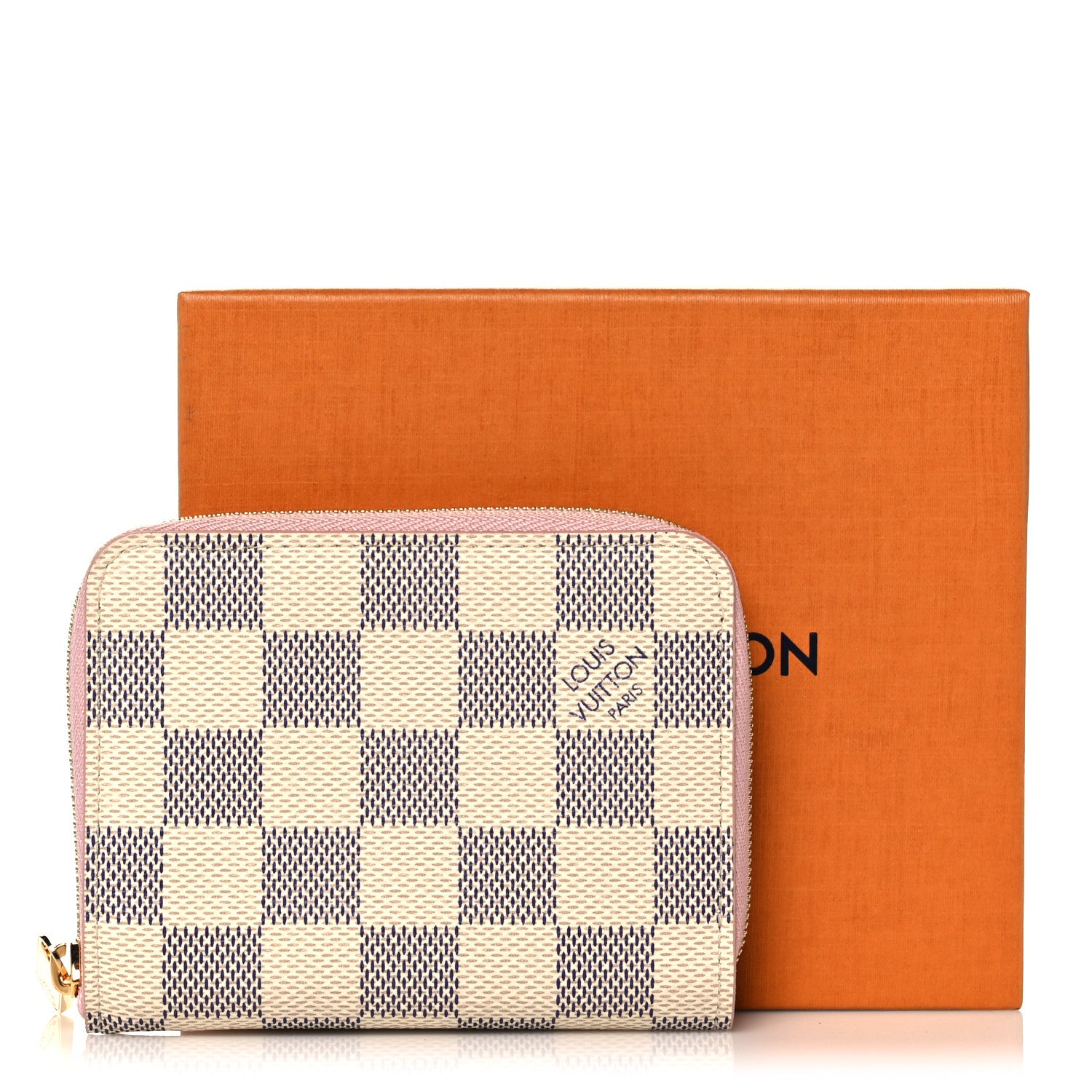 Louis Vuitton Damier Azur Zippy Coin Purse Rose Ballerine 8 of 8