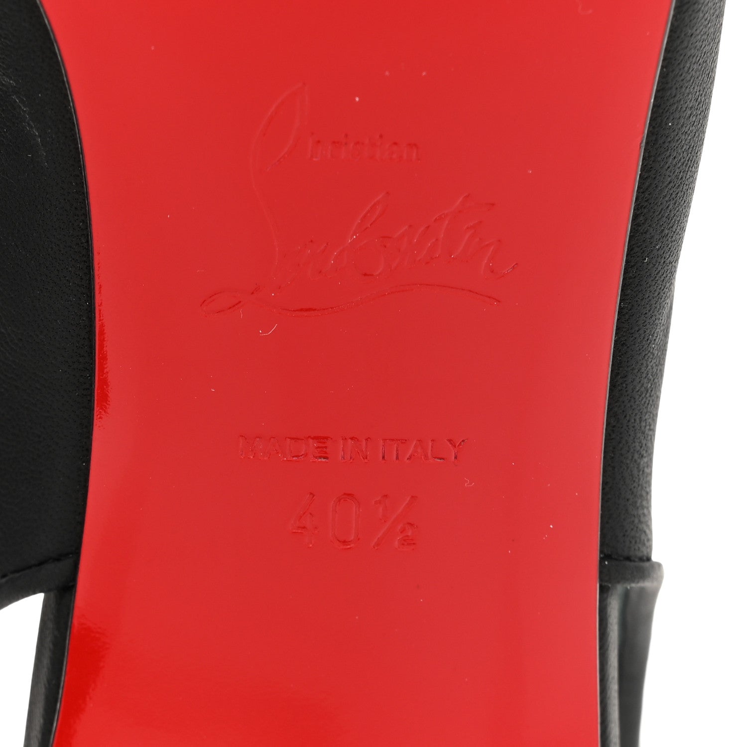 Christian Louboutin Nappa Sporty Kate Slingback 55 Pumps 40.5 Black 7 of 12