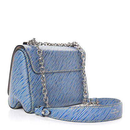 Louis Vuitton Epi Twist Shoulder Bag MM Denim Light 3 of 11