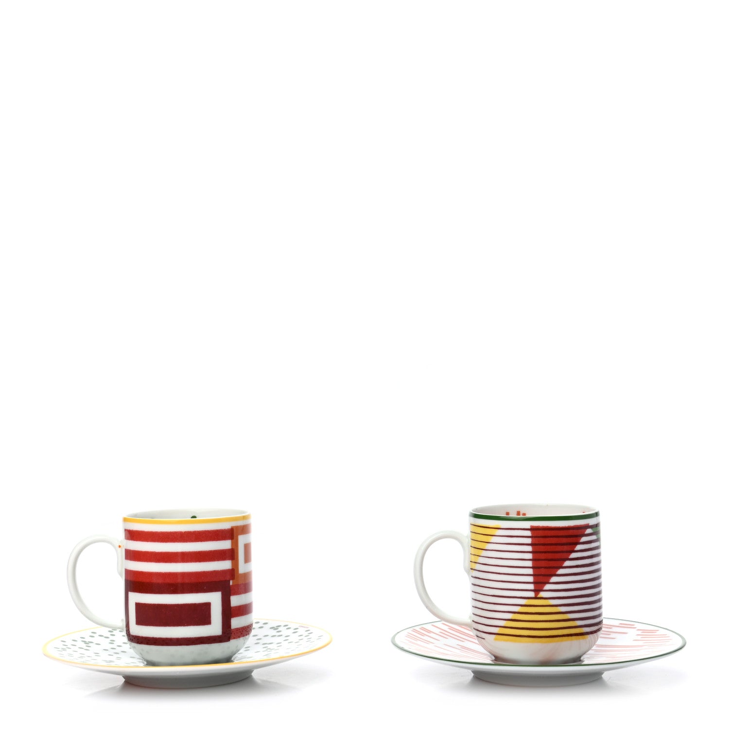 Hermes Porcelain Hippomobile Coffee Cup And Saucer Set Of 2 1 of 9