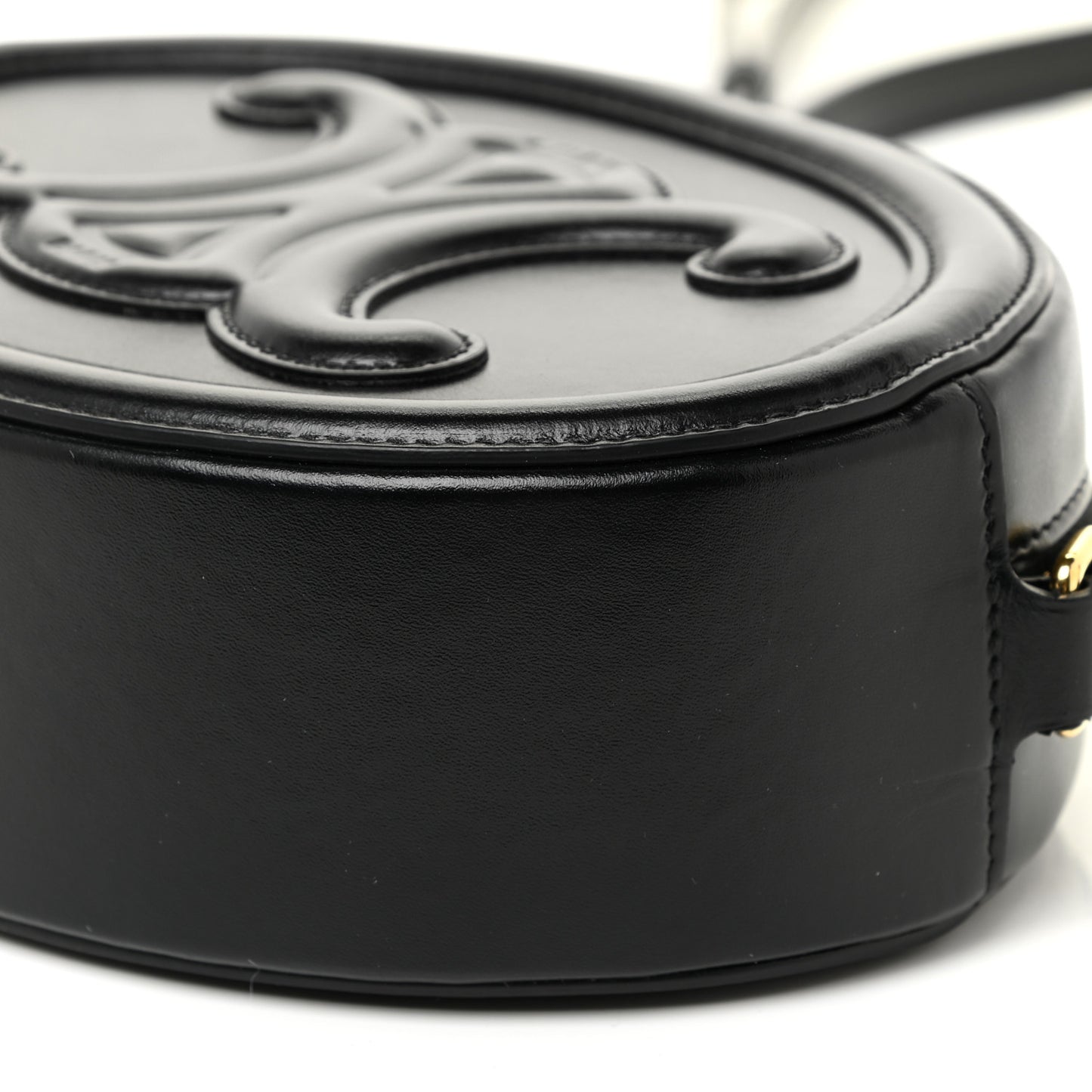 Smooth Calfskin Cuir Triomphe Oval Bag Black