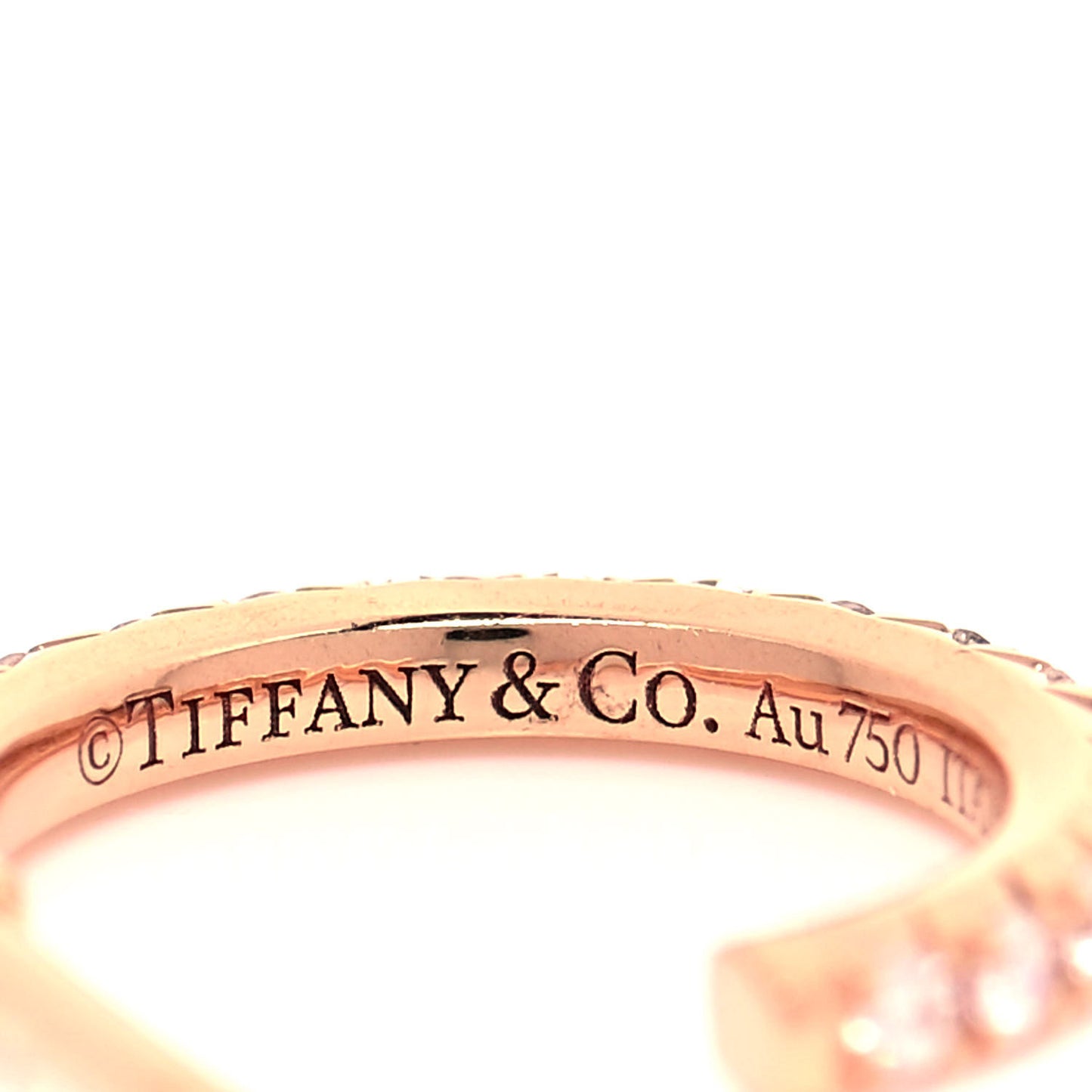 18K Rose Gold Diamond Small Metro Hoop Earrings