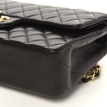 Chanel Lambskin Quilted Medium Double Flap Black 9 of 14