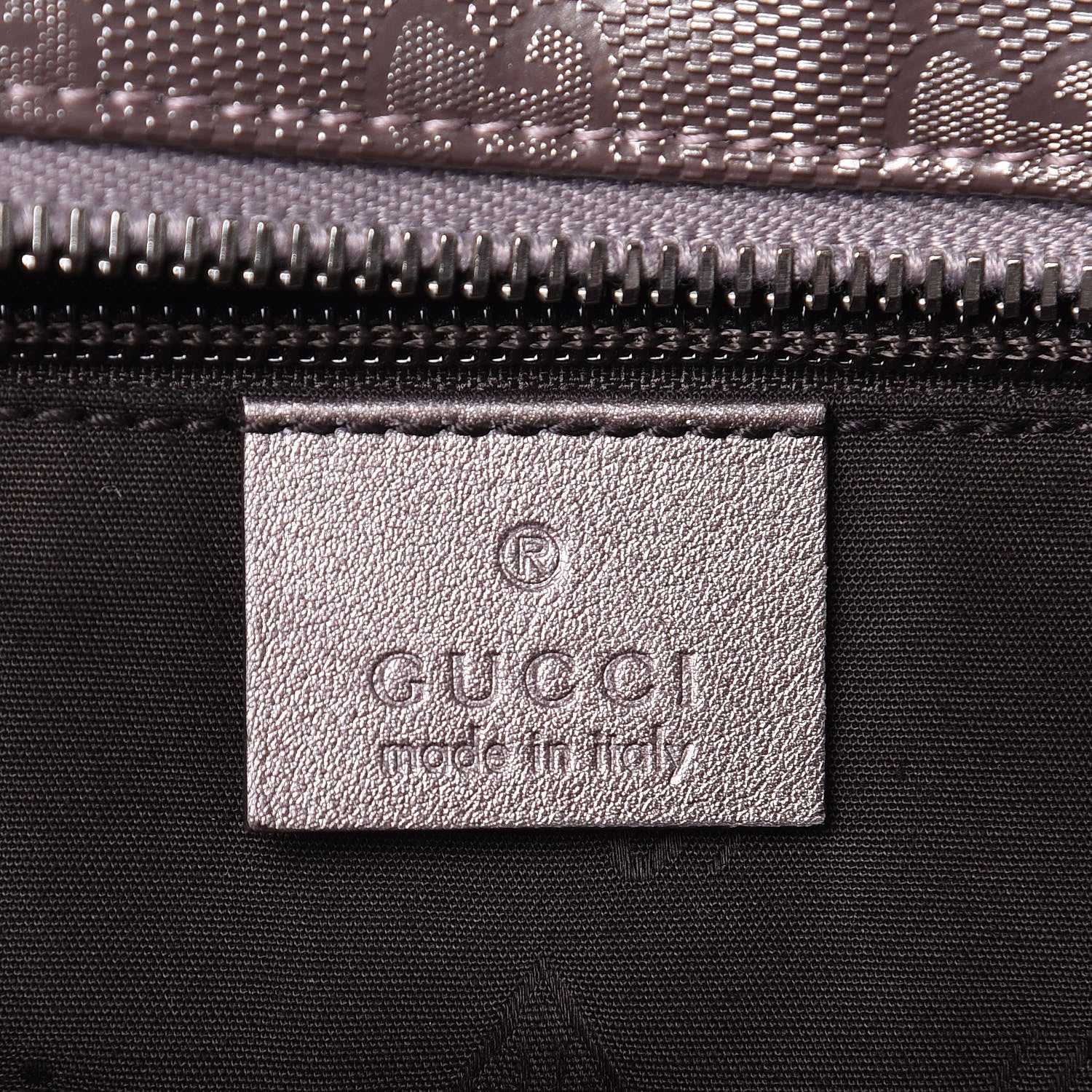 Gucci Imprime Monogram Medium Zippered Shopping Tote Pewter 6 of 11