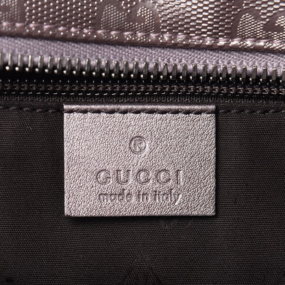 Gucci Imprime Monogram Medium Zippered Shopping Tote Pewter 6 of 11