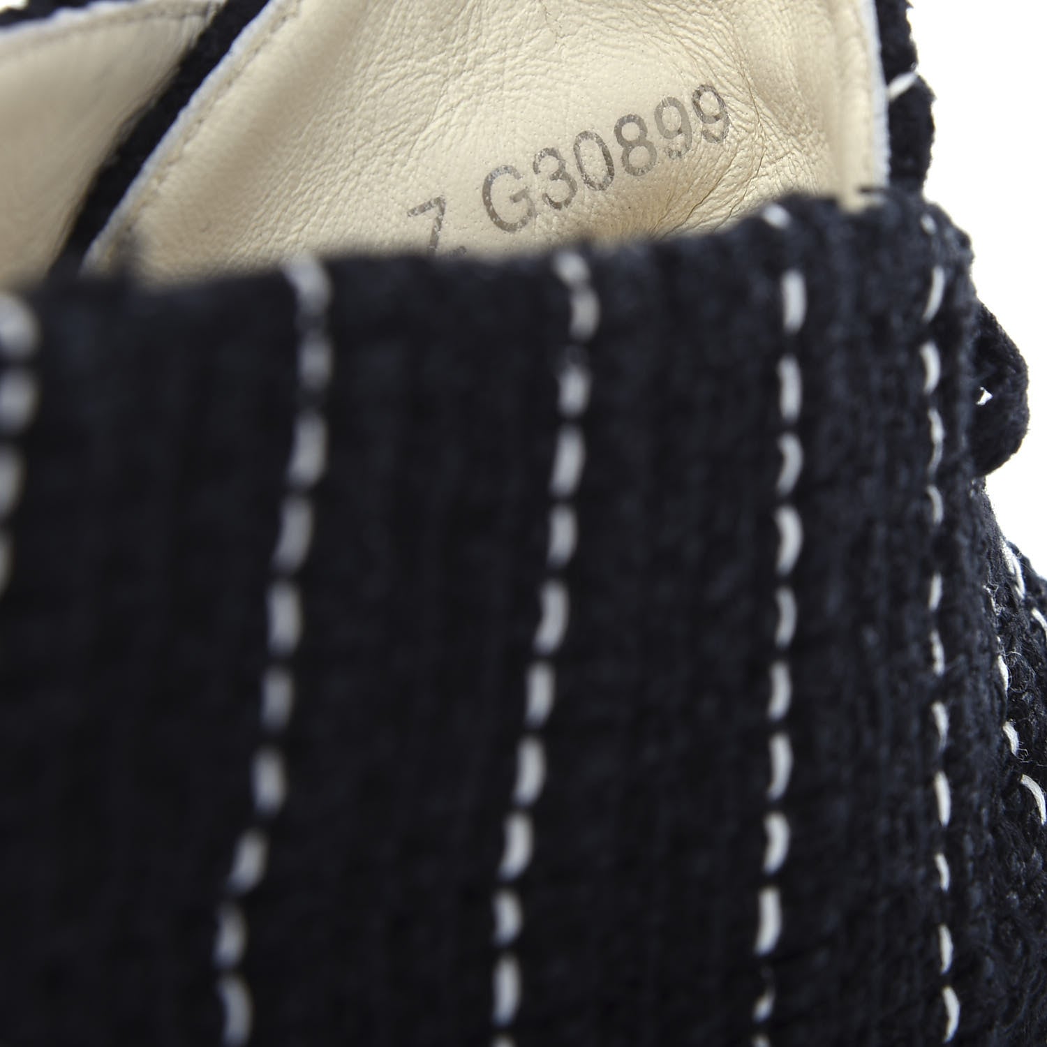 Chanel Tweed Calfskin Patent CC Lace Up Espadrilles 39 Black 10 of 11