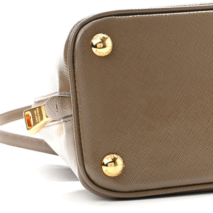 Prada Saffiano Vernice Small Promenade Tote Argilla 8 of 13