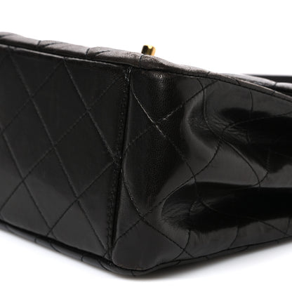Chanel Lambskin Quilted Flap Shoulder Bag Black 11 of 12