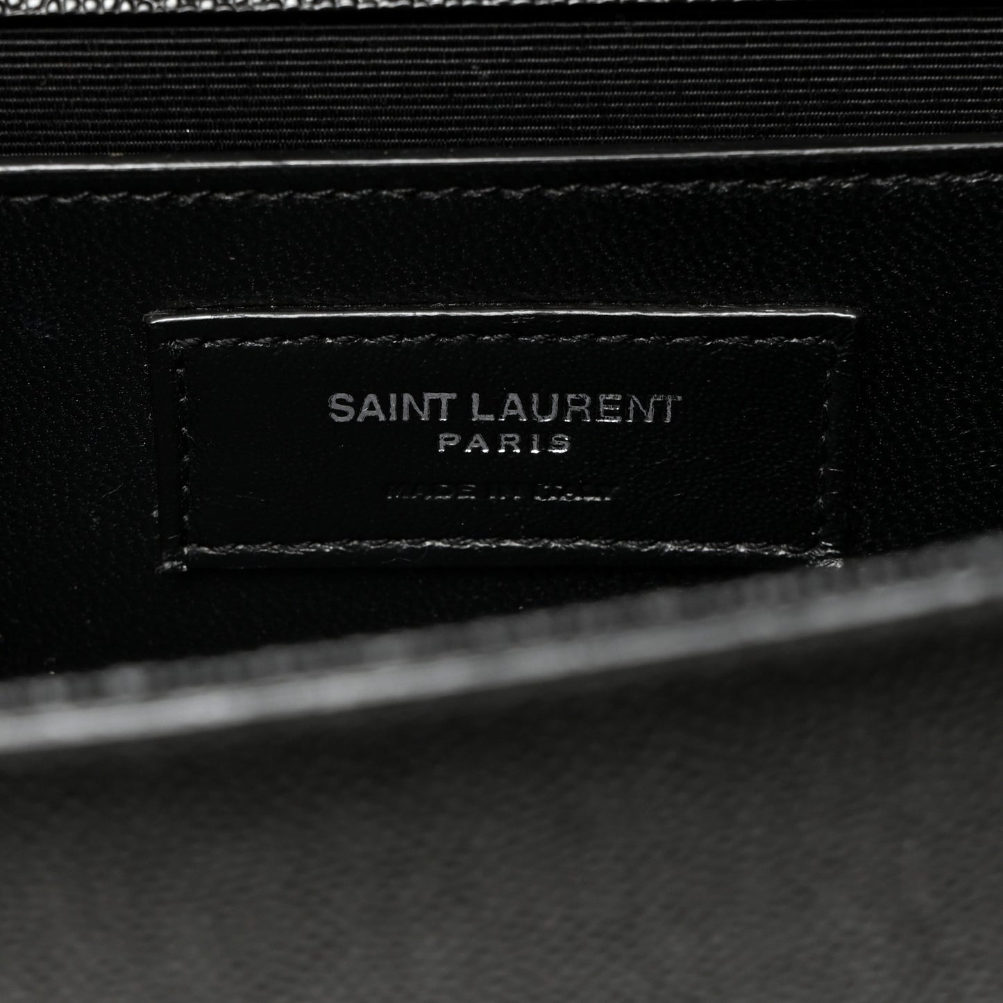 Grain De Poudre Medium Classic Monogram Kate Satchel Black