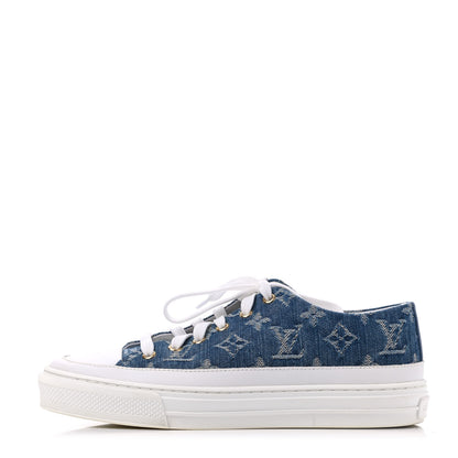 Louis Vuitton Denim Monogram Stellar Sneakers 37.5 Bleu Jeans Blue 1 of 16