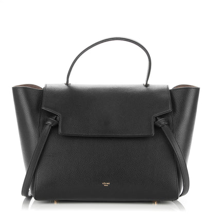 Celine Drummed Calfskin Mini Belt Bag Black 1 of 7