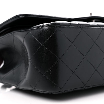 Chanel Lambskin Quilted Jumbo Double Flap Black 8 of 12